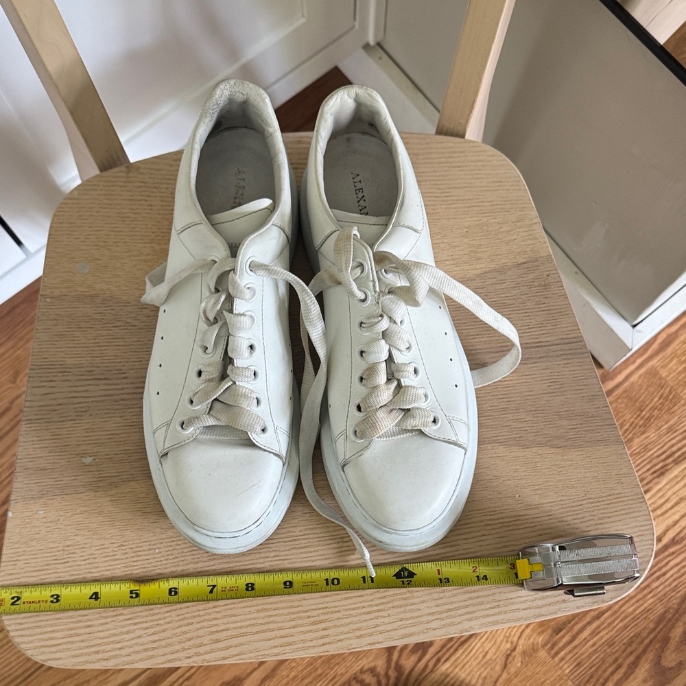 Alexander McQueen White Leather Sneakers